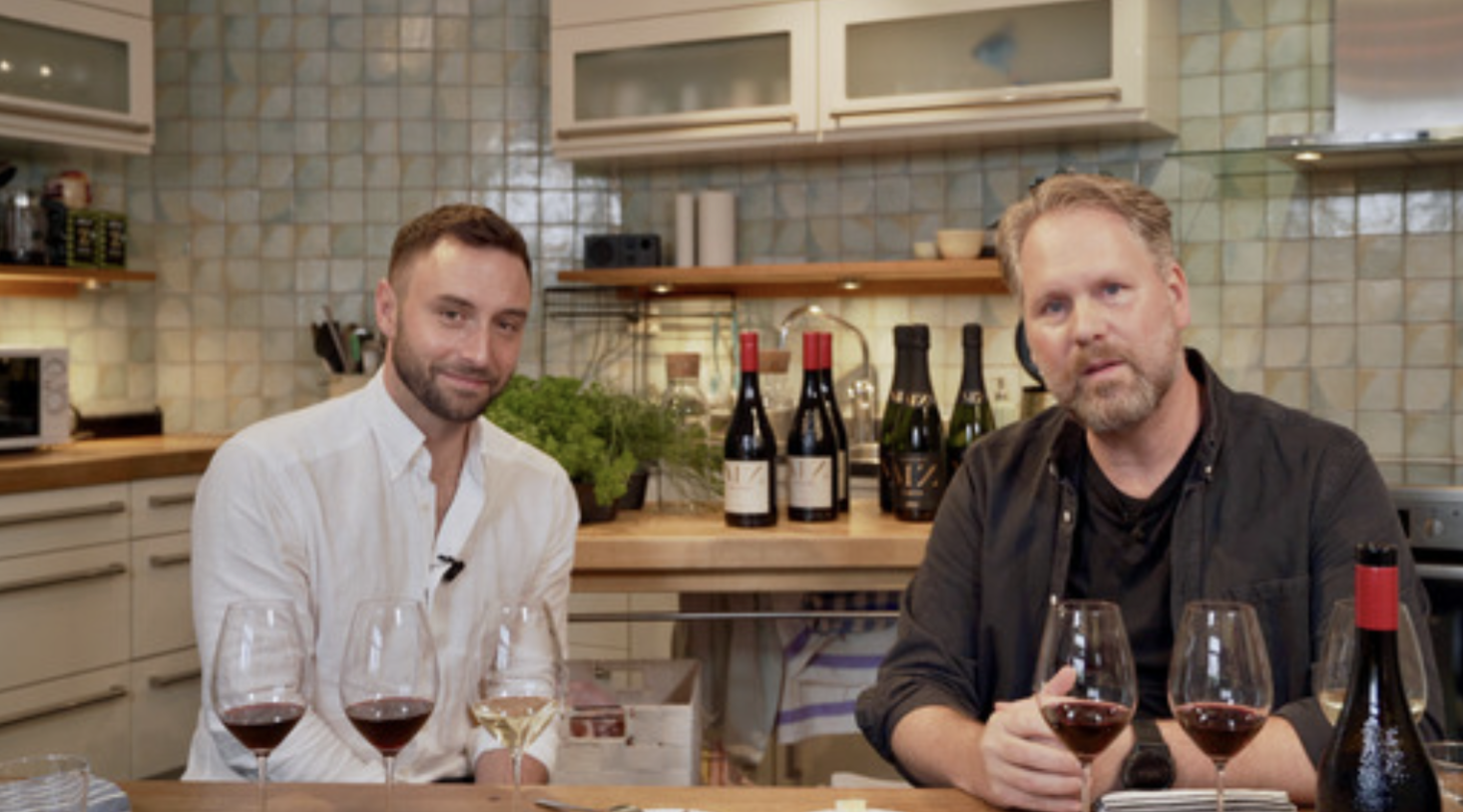 Vinprovning med Fredrik Schelin och Måns Zelmerlöv
